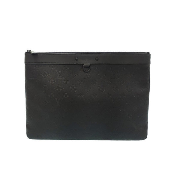 Louis Vuitton Pochette Discovery Shadow Monogram Black Clutch Bag - Picture 1 of 8